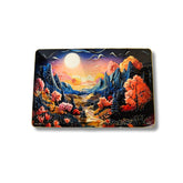 "Enchanted Moon Valley" Decorative Art | Vibrant Landscape